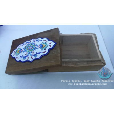 Wooden Jewelry Box | Minakari On Detachable Lid | PE1060