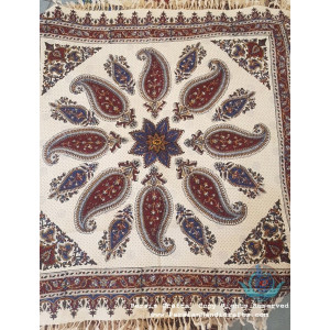 Hand Printed Ghalamkar Tablecloth - PGH1002-Persian Handicrafts