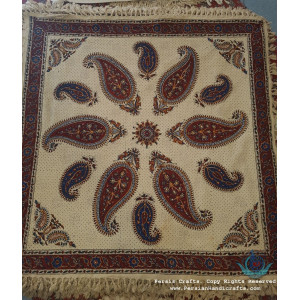 Hand Printed Ghalamkar Tablecloth - PGH1014-Persian Handicrafts