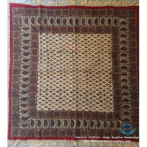 Hand Printed Ghalamkar Tablecloth - PGH1019-Persian Handicrafts