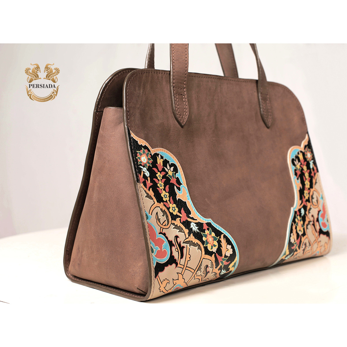 Handmade Satchel Bag | Hand Painted on Leather | PHB101-Persian Handicrafts
