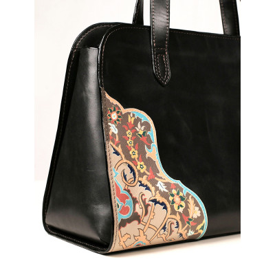 Handmade Satchel Bag | Hand Painted on Leather | PHB102 Handmade Satchel Bag | Hand Painted on Leather | PHB102