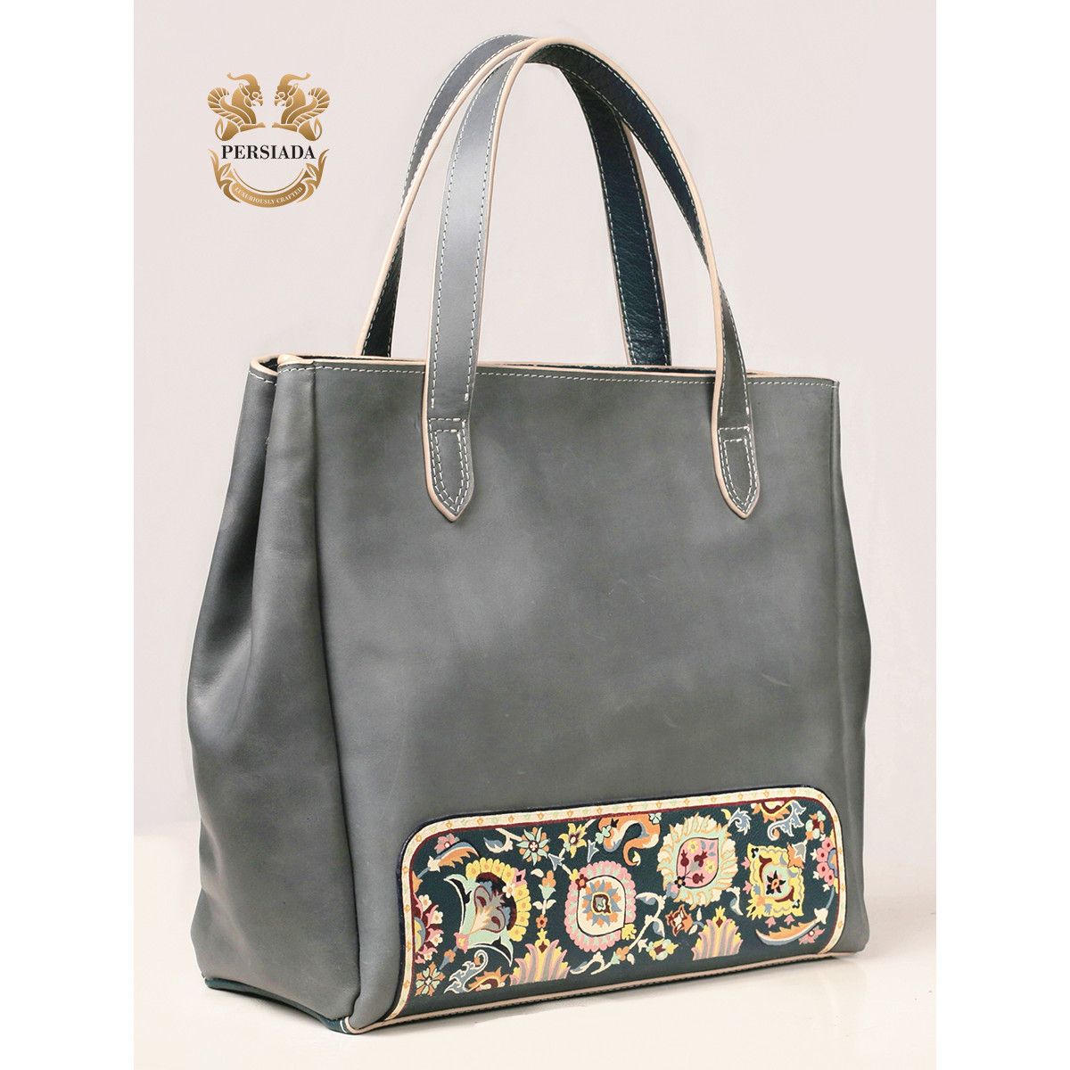 Handmade Satchel Bag | Hand Painted on Leather | PHB103-Persian Handicrafts