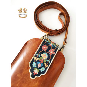 Handmade Saddle bag | Hand Painted on Leather | PHB105-Persian Handicrafts