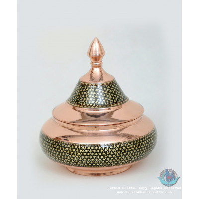 Khatam on Copper Candy Bowl Dish - PKH1030 Khatam on Copper Candy Bowl Dish - PKH1030