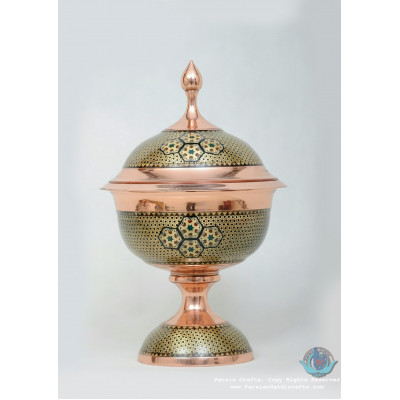 Khatam Marquetry Pedestal Dish - PKH1033