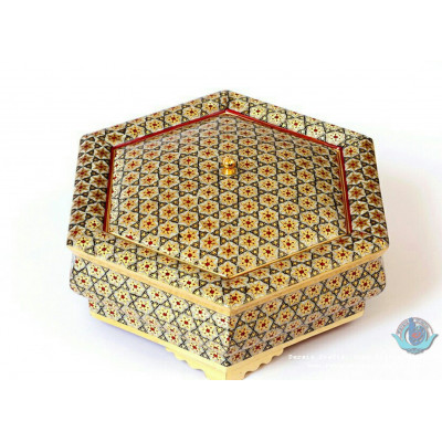 Khatam Wood Marquetry Candy Box - PKH1037 Khatam Wood Marquetry Candy Box - PKH1037