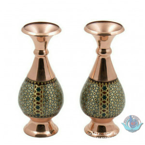 Privileged Khatam Marquetry Flower Vase Set - PKH1041-Persian Handicrafts
