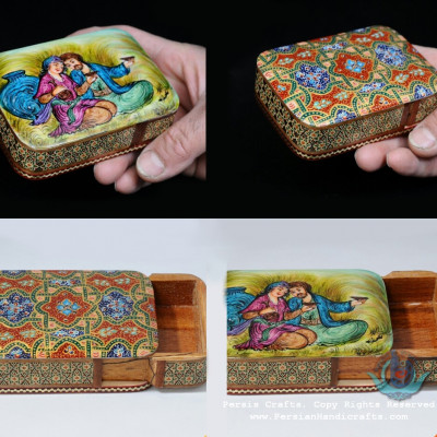 Khatam Wood Marquetry Jewelry Box - PKH1045 Khatam Wood Marquetry Jewelry Box - PKH1045