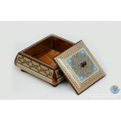 Khatam Wood Marquetry Candy Box - PKH1047 Khatam Wood Marquetry Candy Box - PKH1047