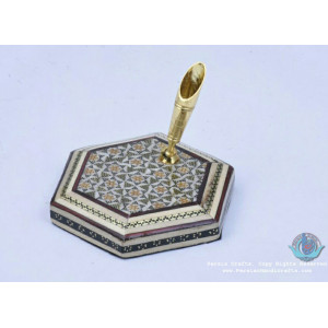Classical Design Khatam Marquetry Pen Holder - PKH1048-Persian Handicrafts