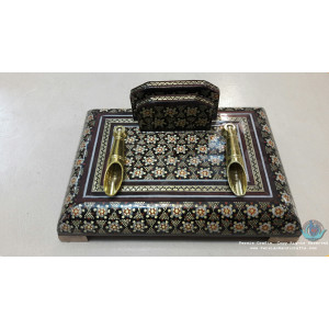 Classical Design Khatam Marquetry Pen Holder - PKH1048-Persian Handicrafts