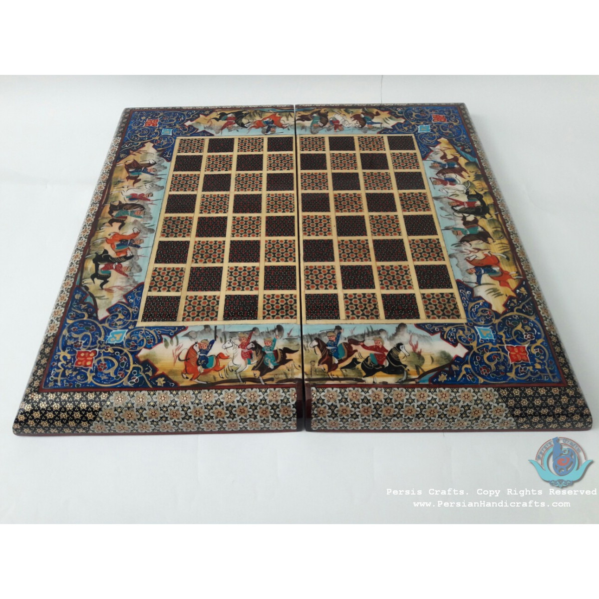Khatam Marquetry Chess - PKH1053-Persian Handicrafts