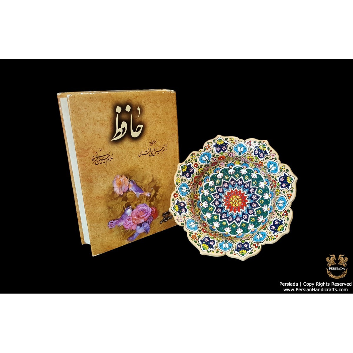 Mini Bowl Persian Enamel on Pottery | HPM505-Persian Handicrafts
