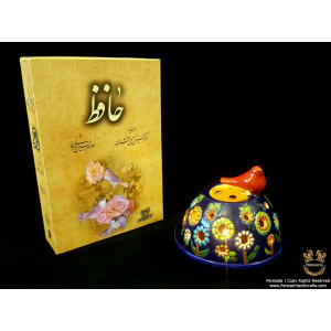 Tea Light Candleholder Persian Enamel on Pottery | HPM510-Persian Handicrafts