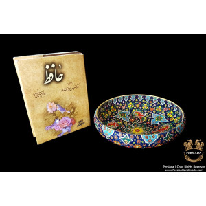 Bowl Persian Enamel on Pottery | HPM527-Persian Handicrafts