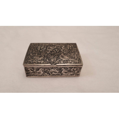Hand Engraved Silver Jewelry Box - HS1000