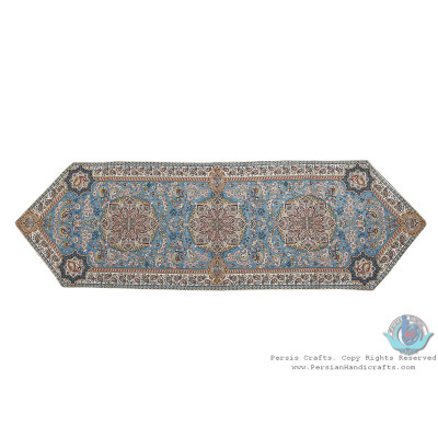 Termeh Turquoise Color Qulited Runner Tablecloth - HT3901