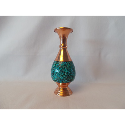 Persian Turquoise Inlying  Vase - HTI1037