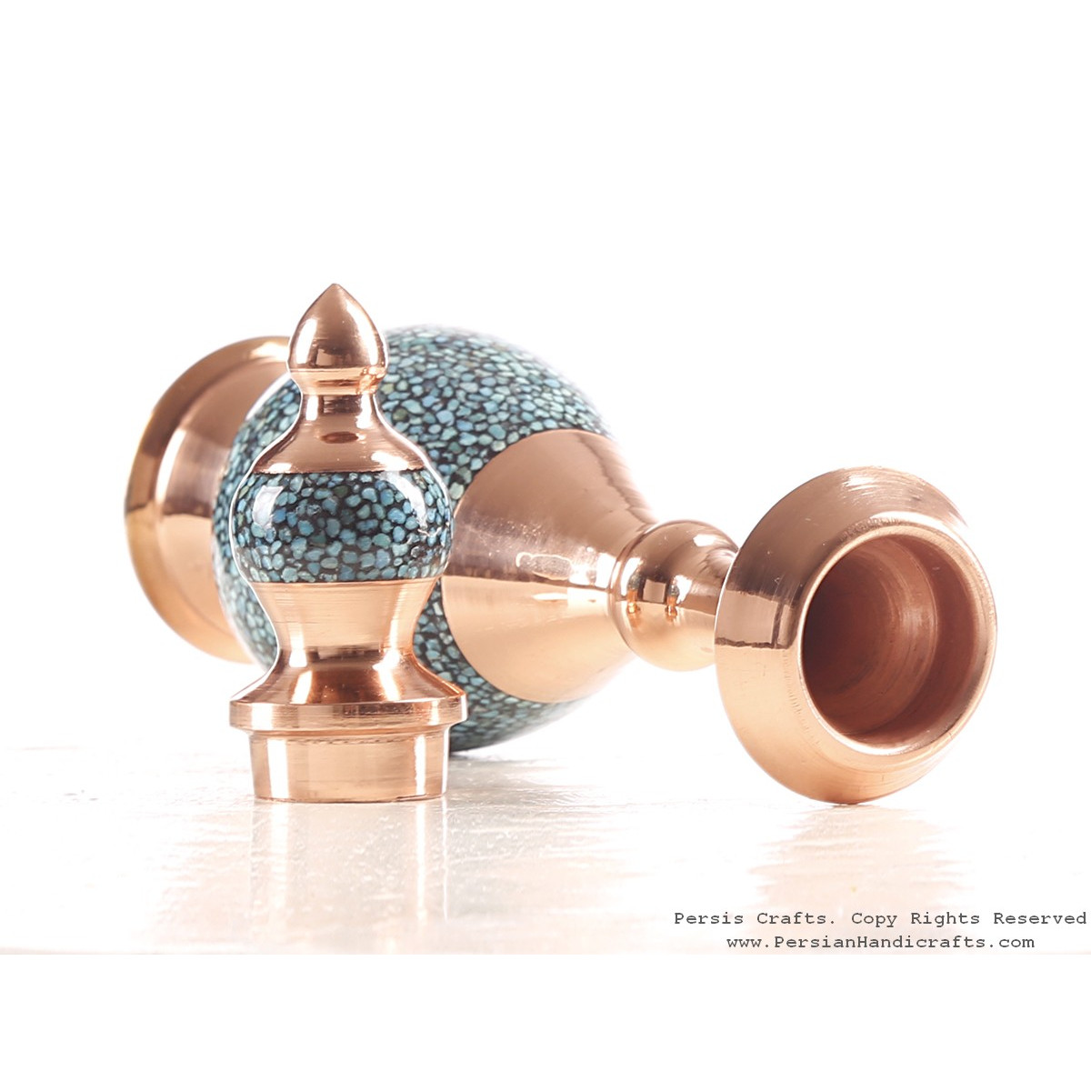 Turquoise Inlaying (FiroozehKoobi) Sake Jug - HTI3003-Persian Handicrafts