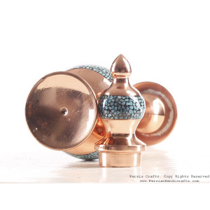 Turquoise Inlaying (FiroozehKoobi) Sake Jug - HTI3003-Persian Handicrafts