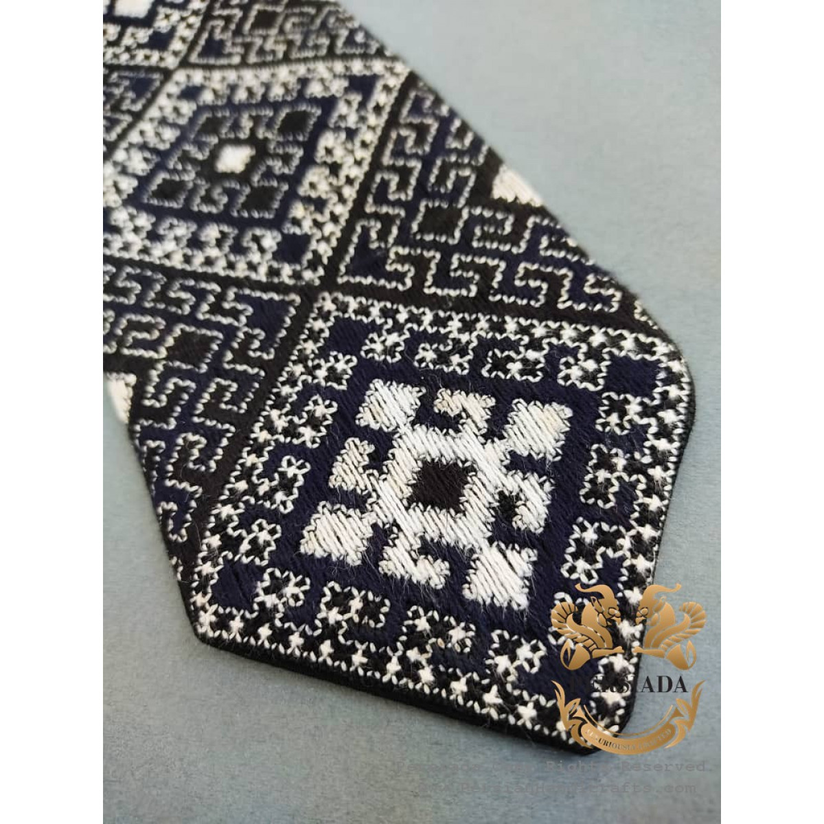 Tie Pocket Handkerchief Set | Balouch Needlework | PHW2003-Persiada Persian Handicrafts