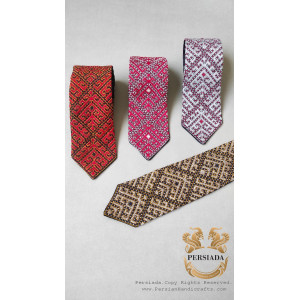 Tie Pocket Handkerchief Set | Balouch Needlework | PHW2003-Persiada Persian Handicrafts