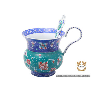 Tea Sugar Set | Hand Painted Enamel Minakari | HE7101-Persian Handicrafts