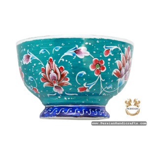 Haft Sin Bowl Set | Hand Painted Enamel Minakari | HE7102-Persian Handicrafts