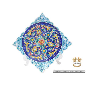 Wall Plate | Hand Painted Enamel Minakari | HE7103-Persian Handicrafts