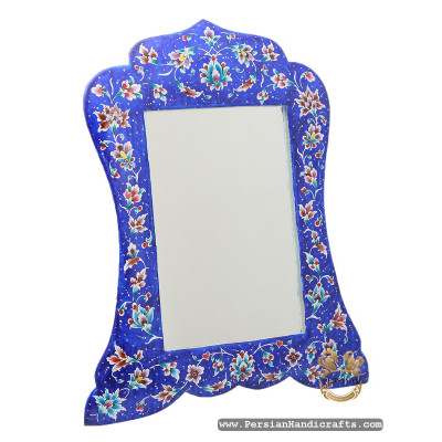 Mirror Candlestick | Hand Painted Enamel Minakari | HE7105 Mirror Candlestick | Hand Painted Enamel Minakari | HE7105