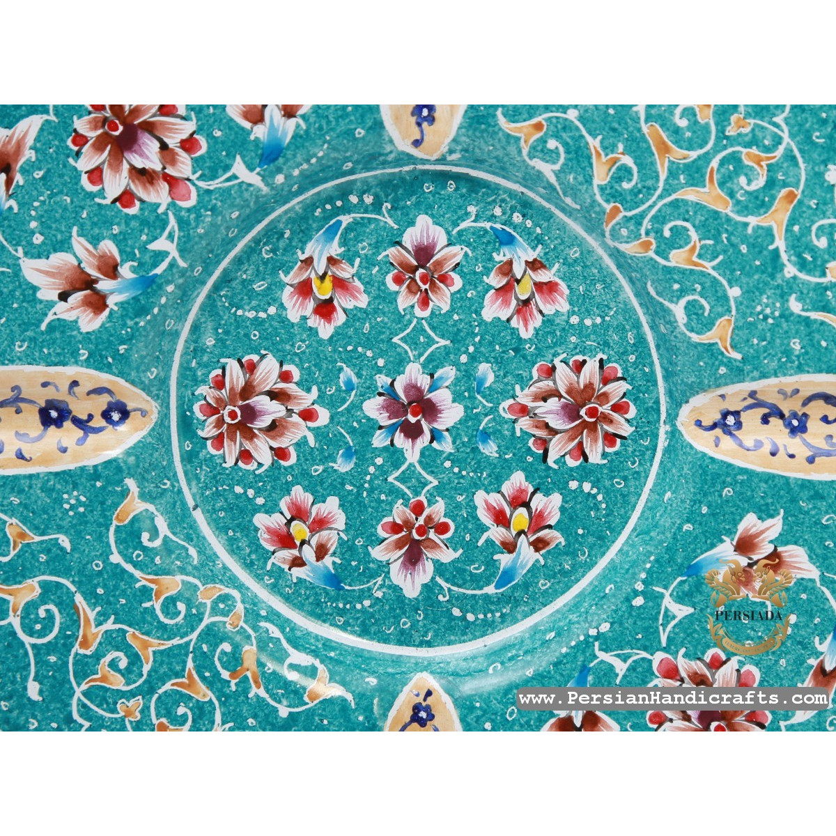 Pipe Ashtray Set | Hand Painted Enamel Minakari | HE7107-Persian Handicrafts