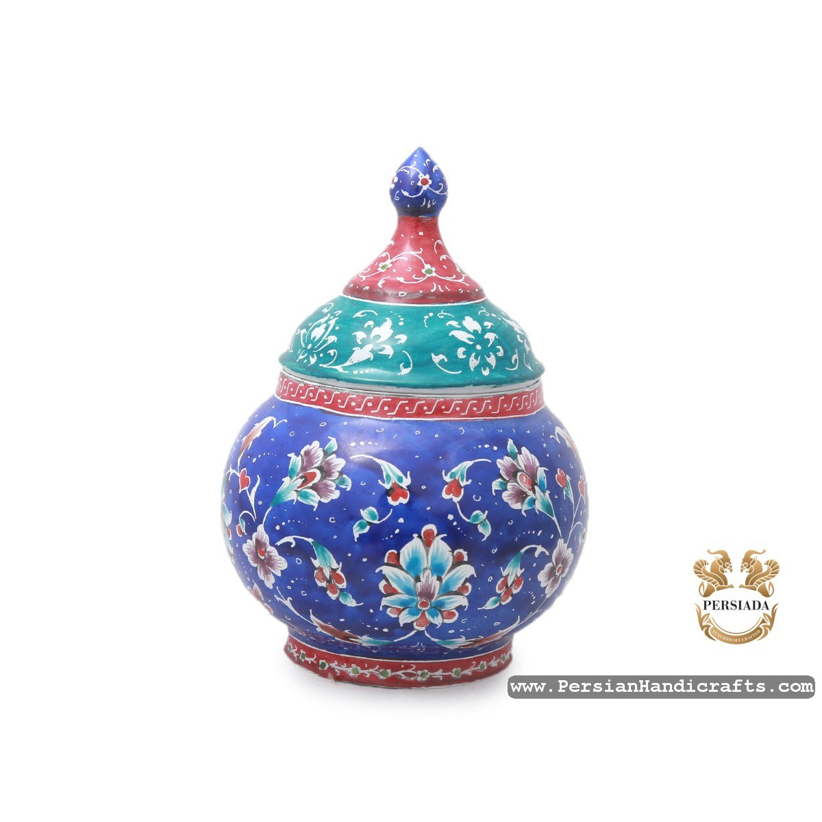 Tea Sugar Set | Hand Painted Enamel Minakari | HE7109-Persian Handicrafts