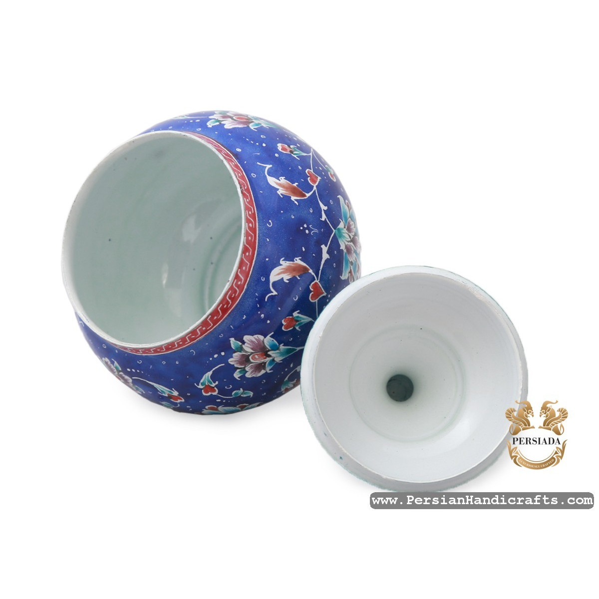 Tea Sugar Set | Hand Painted Enamel Minakari | HE7109-Persian Handicrafts