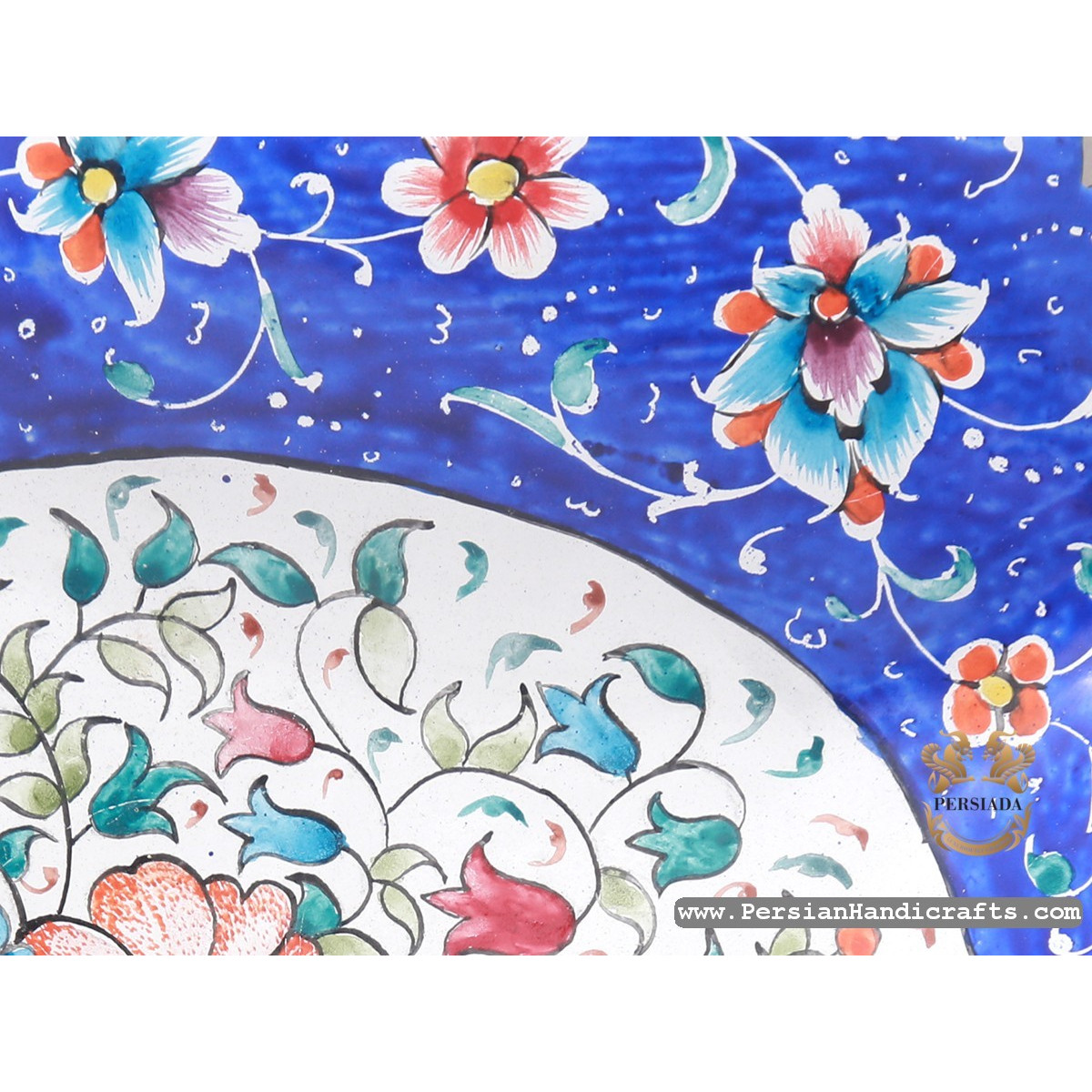 Wall Plate | Hand Painted Enamel Minakari | HE7112-Persian Handicrafts