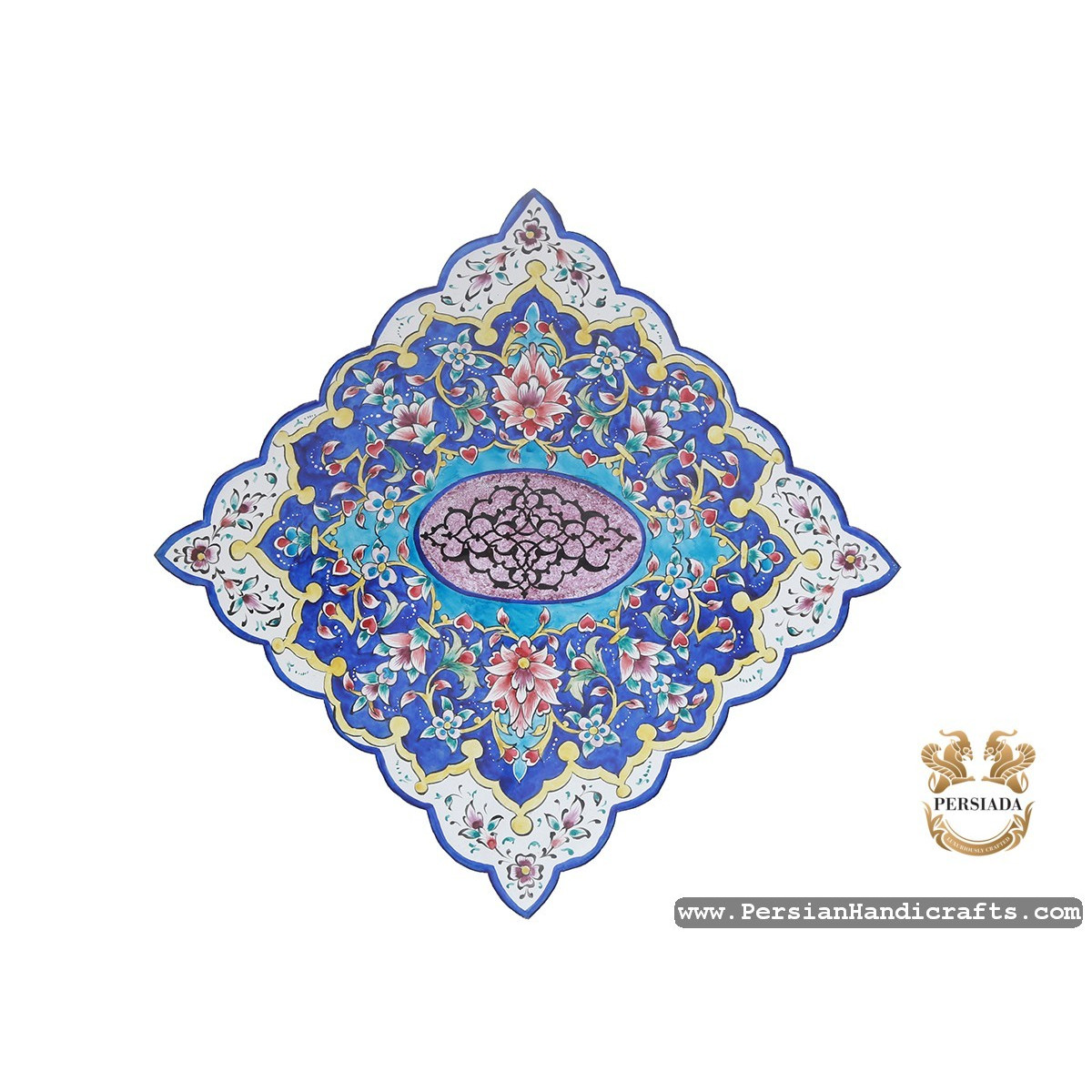 Wall Plate | Hand Painted Enamel Minakari | HE7113-Persian Handicrafts