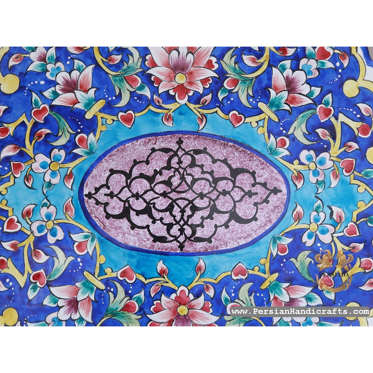 Wall Plate | Hand Painted Enamel Minakari | HE7113-Persian Handicrafts