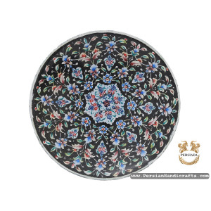 Wall Plate Set | Hand Painted Enamel Minakari | HE7115-Persian Handicrafts