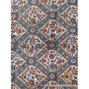 Square Tablecloth | Hand Printed Ghalamkar | HGH7103-Persian Handicrafts