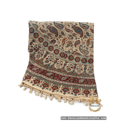 Round Tablecloth | Hand Printed Ghalamkar | HGH7105 Round Tablecloth | Hand Printed Ghalamkar | HGH7105