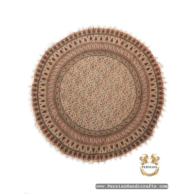 Round Tablecloth | Hand Printed Ghalamkar | HGH7106