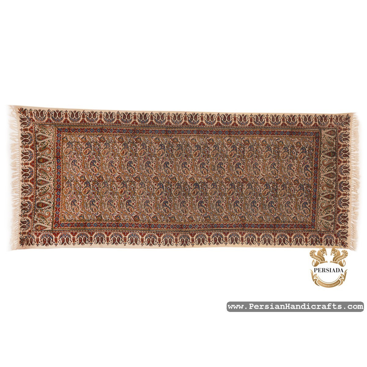 Rectangle Tablecloth | Hand Printed Ghalamkar | HGH7107-Persian Handicrafts