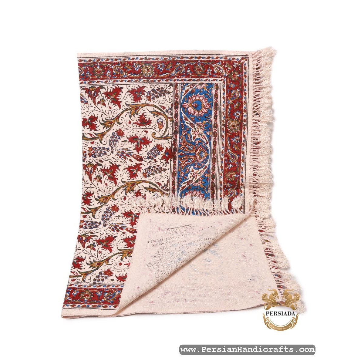 Rectangle Tablecloth | Hand Printed Ghalamkar | HGH7108-Persian Handicrafts