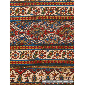 Bedspread Or Tablecloth | Hand Printed Ghalamkar | HGH7111-Persian Handicrafts