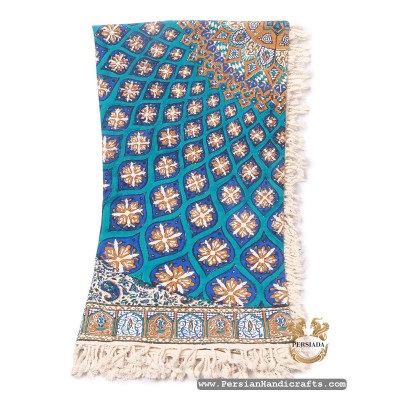 Square Tablecloth | Hand Printed Ghalamkar | HGH7116 Square Tablecloth | Hand Printed Ghalamkar | HGH7116