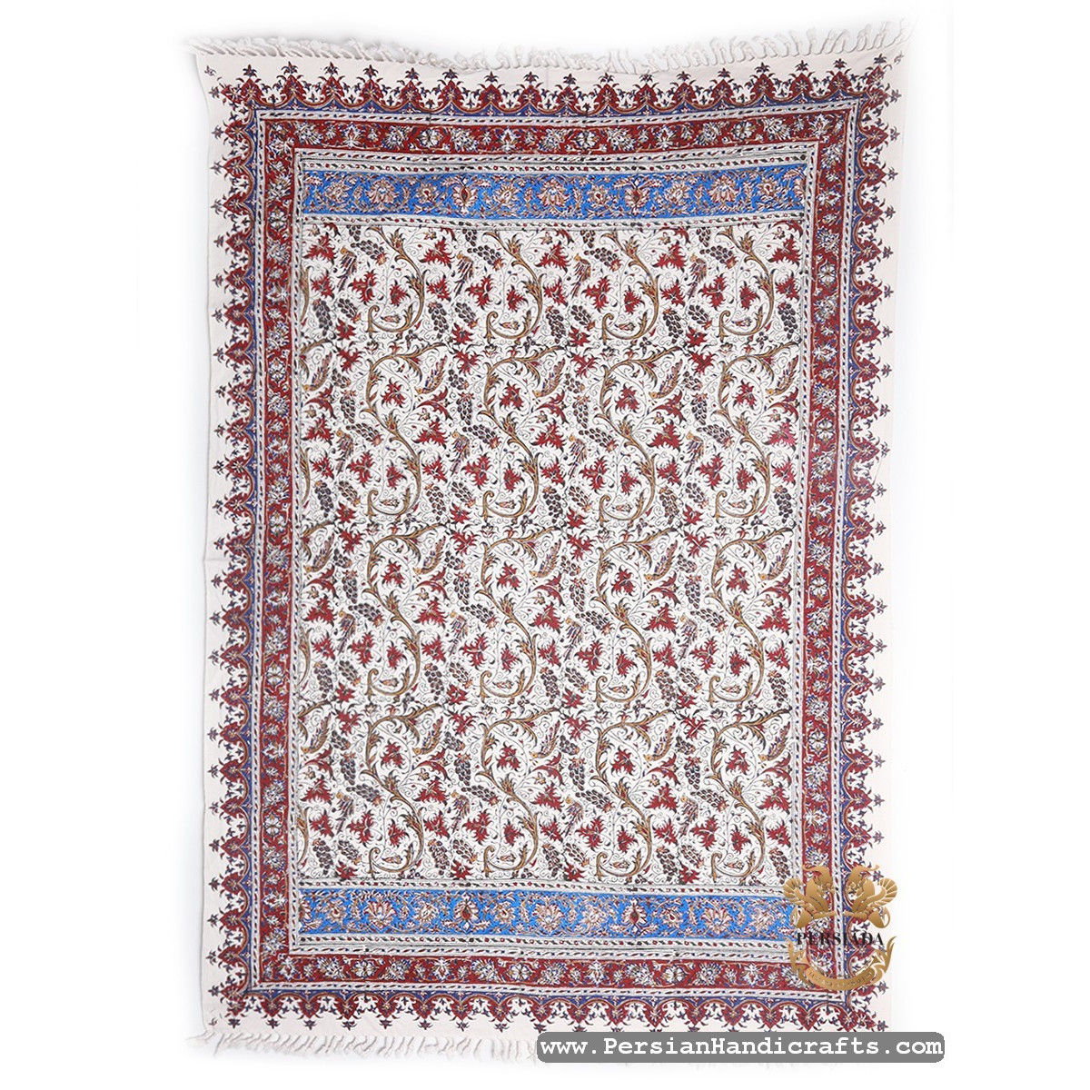 Rectangle Tablecloth | Hand Printed Ghalamkar | HGH7119