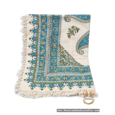 Square Tablecloth | Hand Printed Ghalamkar | HGH7120 Square Tablecloth | Hand Printed Ghalamkar | HGH7120