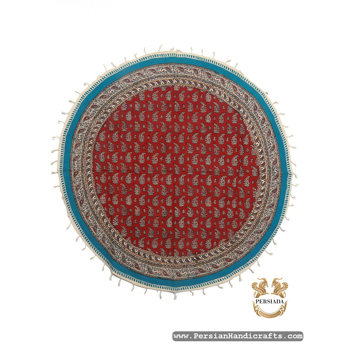 Round Tablecloth | Hand Printed Ghalamkar | HGH7121