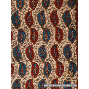 Square Tablecloth | Hand Printed Ghalamkar | HGH7125-Persian Handicrafts