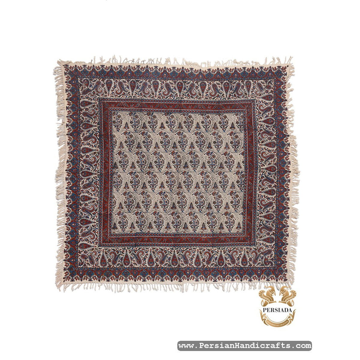 Square Tablecloth | Hand Printed Ghalamkar | HGH7126